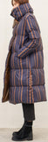 Striped Down Coat