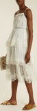 Meridian Circle-Lace Silk Dress