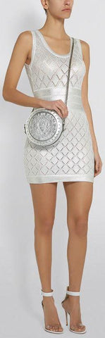 Metallic Knit Mini Dress | DESIGNER INSPIRED FASHIONS