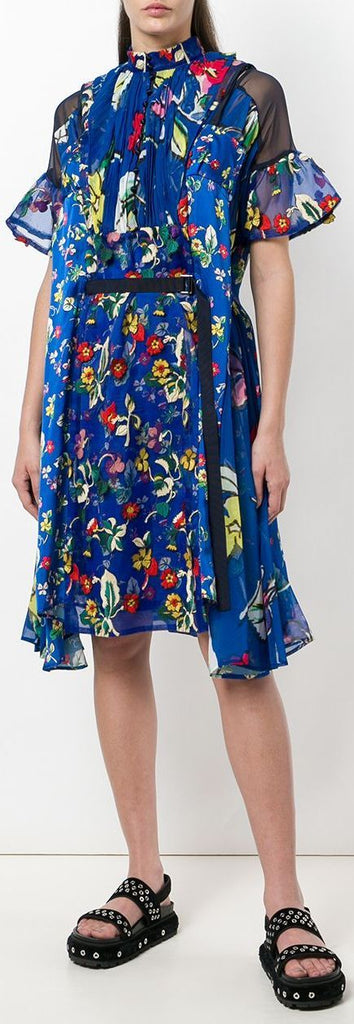 Floral Printed Panel Dress