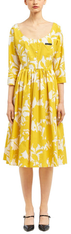 Carnation Print Poplin Dress | DESIGNER INSPIRED FASHIONS