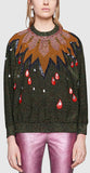 Embroidered Knit Sweater