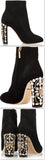Crystal-Embellished Suede Ankle Boots