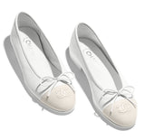 Logo Lambskin & Goatskin Ballerina Flats