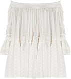 Off-the-shoulder Broderie Anglaise Cotton-Voile Top - DESIGNER INSPIRED FASHIONS