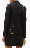 Safety-Pin Single-Breasted Wool Blazer | DESIGNER INSPIRED FASHIONS