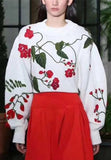 Floral Cropped Sweater