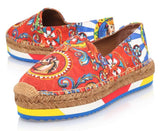 'Carretto' Print Espadrilles - DESIGNER INSPIRED FASHIONS