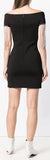 Black Crystal Fringe Embellished Mini Dress
