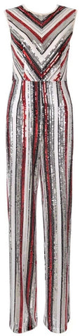 Sequin-Embellished Jumpsuit