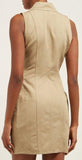Sleeveless Double-Breasted Poplin Dress | DESIGNER INSPIRED FASHIONS