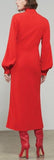 Cutout Cady Midi Dress, Red