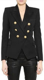 Double-Breasted Blazer Jacket in Black or White - DESIGNER INSPIRED FASHIONS