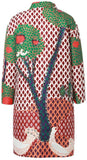 Embellished Vintage Printed Coat - Multi Color - DESIGNER INSPIRED FASHIONS