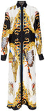 Love-Sleeve Native Print Shirt Dress