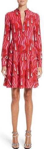 Lipstick Fit & Flare Dress