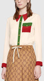 Trompe L'oeil Satin Shirt