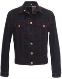 'Luggage' Stitched Denim Jacket & Flared Jeans Set - DESIGNER INSPIRED FASHIONS