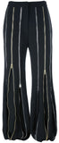 Black Multi Zip Pants