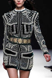 Embellished Black Velour Jacket - DESIGNER INSPIRED FASHIONS