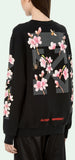 'Diag Cherry' Oversized Sweatshirt