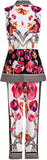 Printed Sleeveless Vest-Top and Cropped Capri Pants