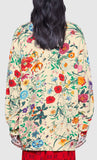 Floral Print Oversize Sweatshirt with Logo