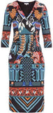 'Matisse Surplice' Jersey Silk Dress - DESIGNER INSPIRED FASHIONS