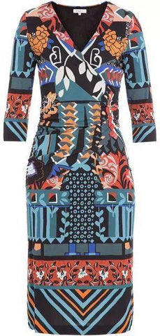 'Matisse Surplice' Jersey Silk Dress - DESIGNER INSPIRED FASHIONS