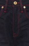 'Luggage' Stitched Denim Jacket & Flared Jeans Set - DESIGNER INSPIRED FASHIONS