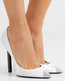 Tower 110 Satin Pumps - Black, Blue, White