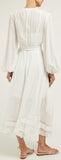 Moncur Ruffled Silk-Chiffon Midi Dress | DESIGNER INSPIRED FASHIONS
