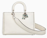 Large Lady Bag in Canyon Grained Calfskin - White or Black