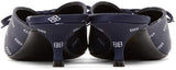 Satin BB Knife Mules - Blue or Black