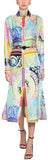 Printed Midi Shirt-Dress