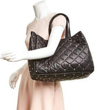 Boomstud Quilted Leather Tote Bag | DESIGNER INSPIRED FASHIONS