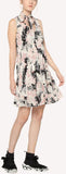 Silk Dress with Lunar Daisy Print
