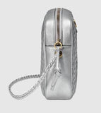Laminated Leather Small Shoulder Bag