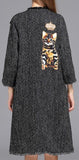 Tweed Coat with Cat Embroidery - DESIGNER INSPIRED FASHIONS