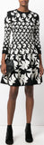 Bird Printed Skater Dress