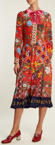 Patchwork Print Dress