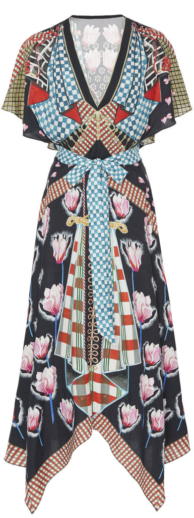 Arabesque Printed Poplin Dress