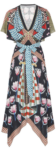 Arabesque Printed Poplin Dress