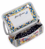 Sicily Printed Leather Top Handle Satchel