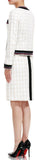 Braided-Trim Jacket and Skirt Set
