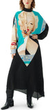 Marilyn Asymmetric Dress Turquoise/Black