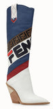 Logo Multicolored Boots  Material: Leather