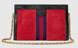 Ophidia Small or Medium Shoulder Bag, Red