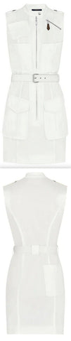 Belted Cargo Dress