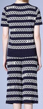 Chain-Print Knit Top & Cropped Pants